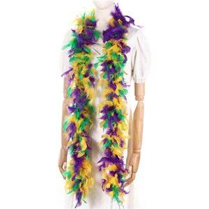 45g Mardi Gras Feather Boa - 2 Yards Boa Feathers for Party,Christmas,Mardi Gras